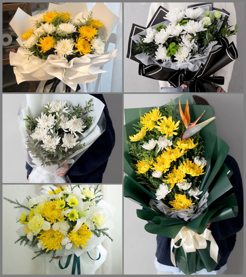 山东青岛平度市凤台街道东潘家疃村白事花束代送